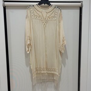 Vintage Isabel Marant Cream Fringe Dress